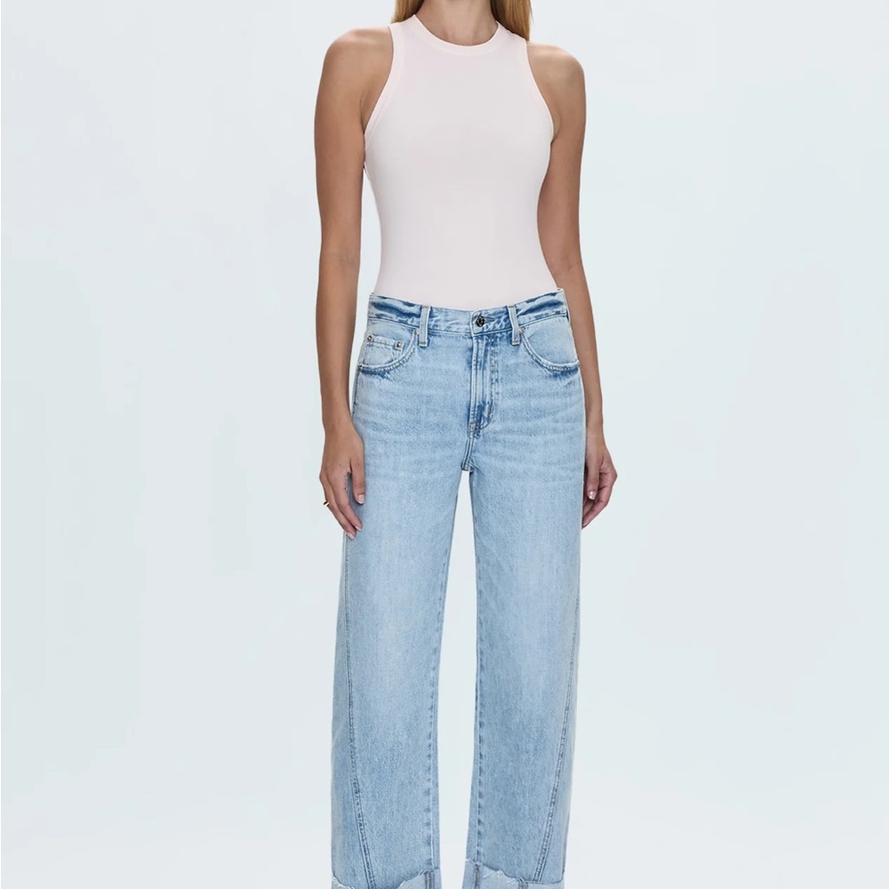 BRAND NEW Pistola Kacey mid-rise cuffed straight jeans- BERKELEY color